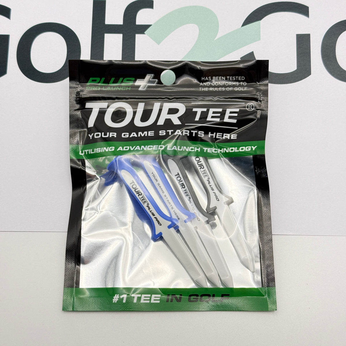 Tour Tee Plus Pro Launch Golf Tees 80mm, 4 Pack, image 1