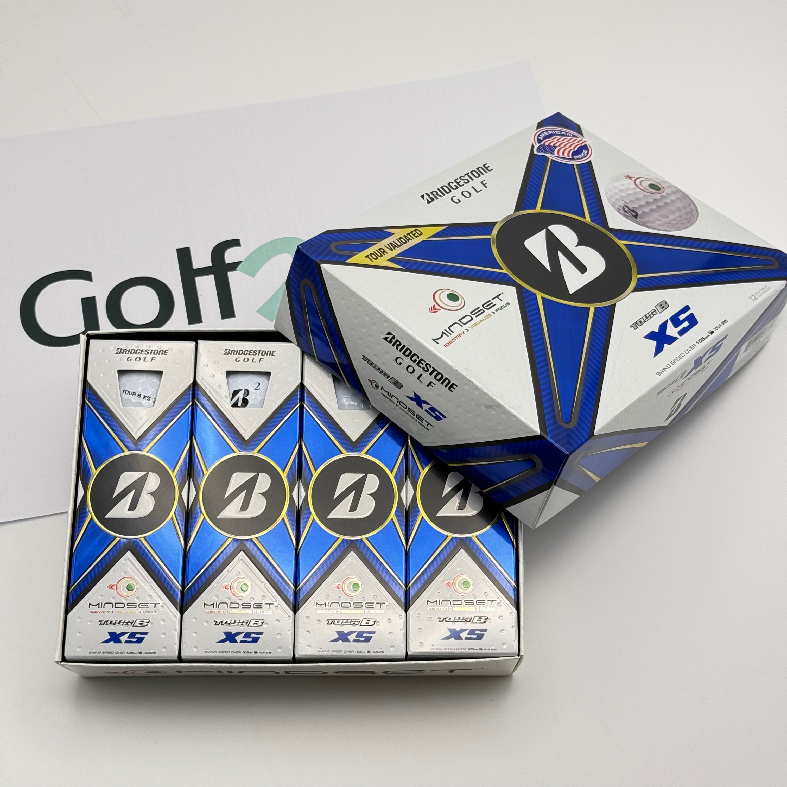 Bridgestone Tour B XS Golf Balls 12-Pack, image 1