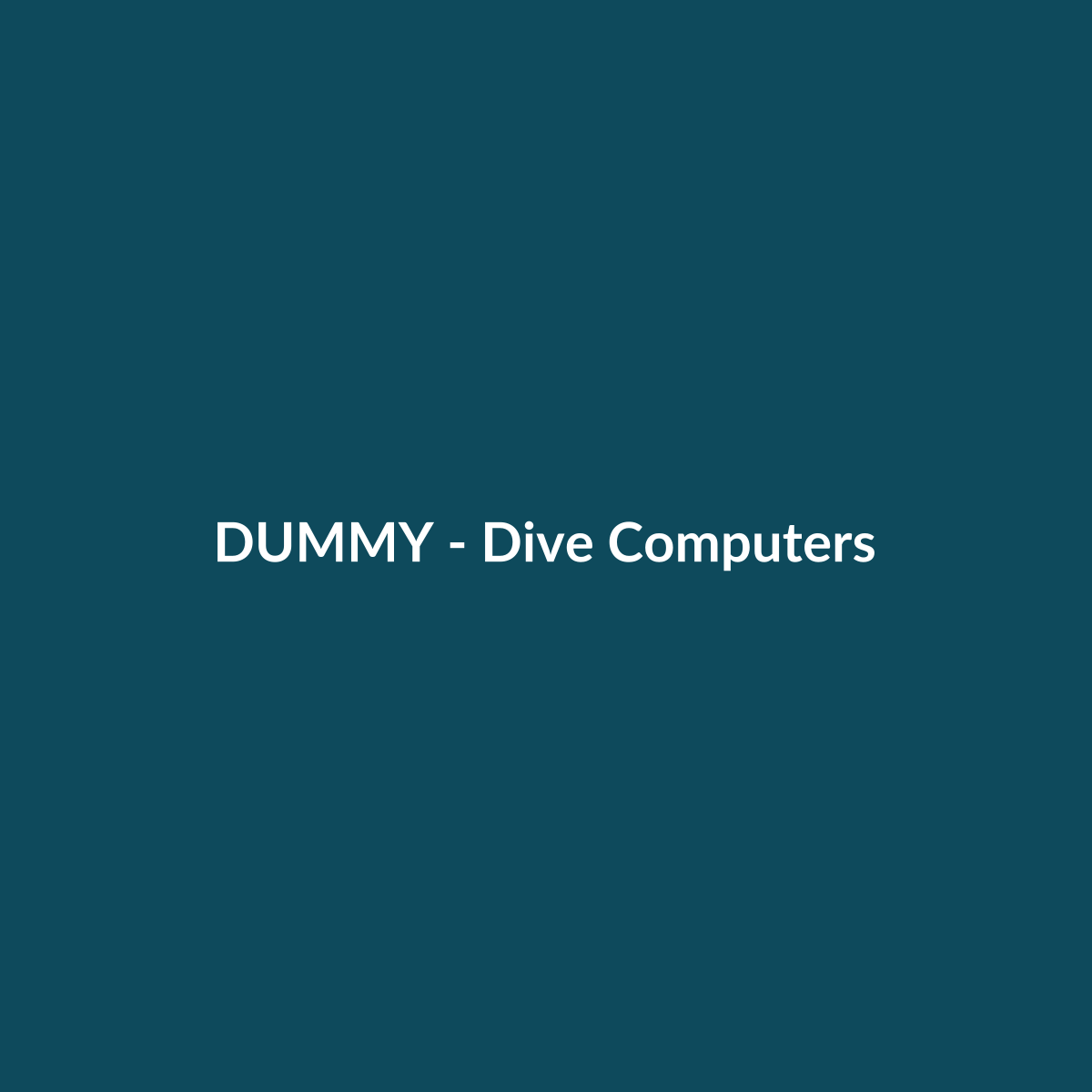 DUMMY Dive Computers