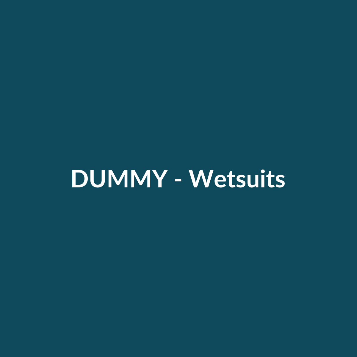 DUMMY Wetsuits
