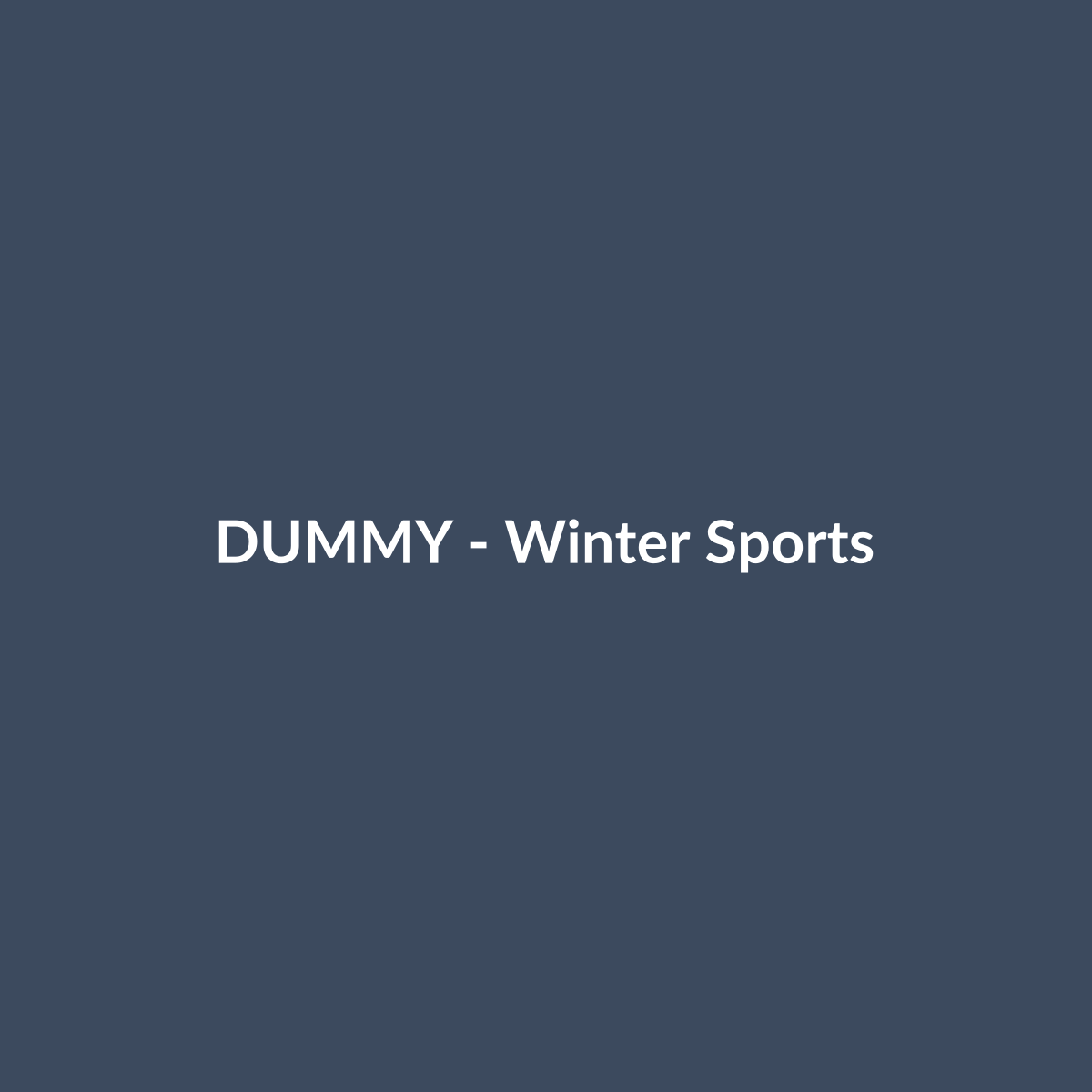 DUMMY Winter Sports