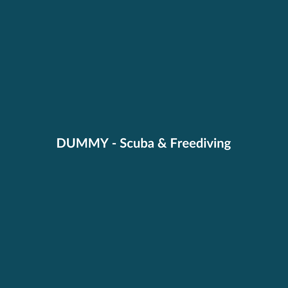 DUMMY Scuba & Freediving